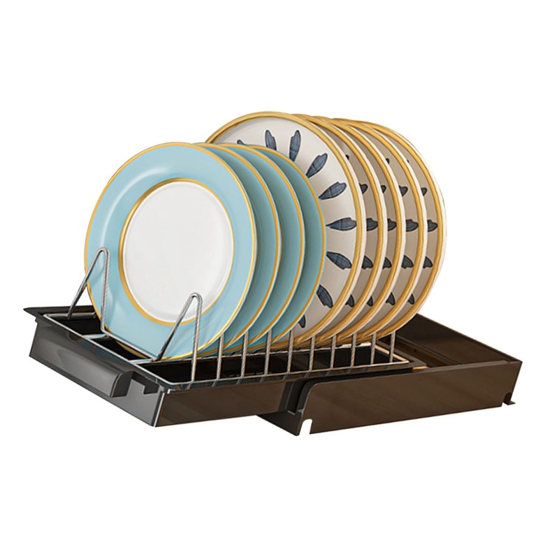 Pull Out Cabinet Organizer Stainless Steel Multifunctional Slide Out Shelves