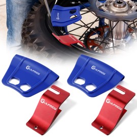 Gulfmew Motorcycle Tire Changing Tool Kit, Tire Bead Holder and Rim Shield Protector Combo, Dirt Bike Tyre and Wheel Installation Changer Tool for Off Road ATV Quad Motocross(Blue & Red,2 Pack)