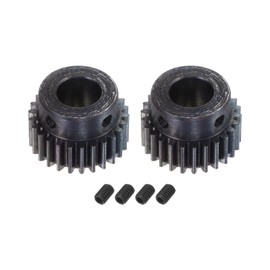 sourcing map 2 Set 1Mod 26T Sprocket 12 mm Bore Hardened Steel Motor Rack Head Wheel with Step for RC Car Truck Buggy Gear Drive