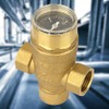 1/2" Brass Water Pressure Reducing Valve Relief Valve With Guage