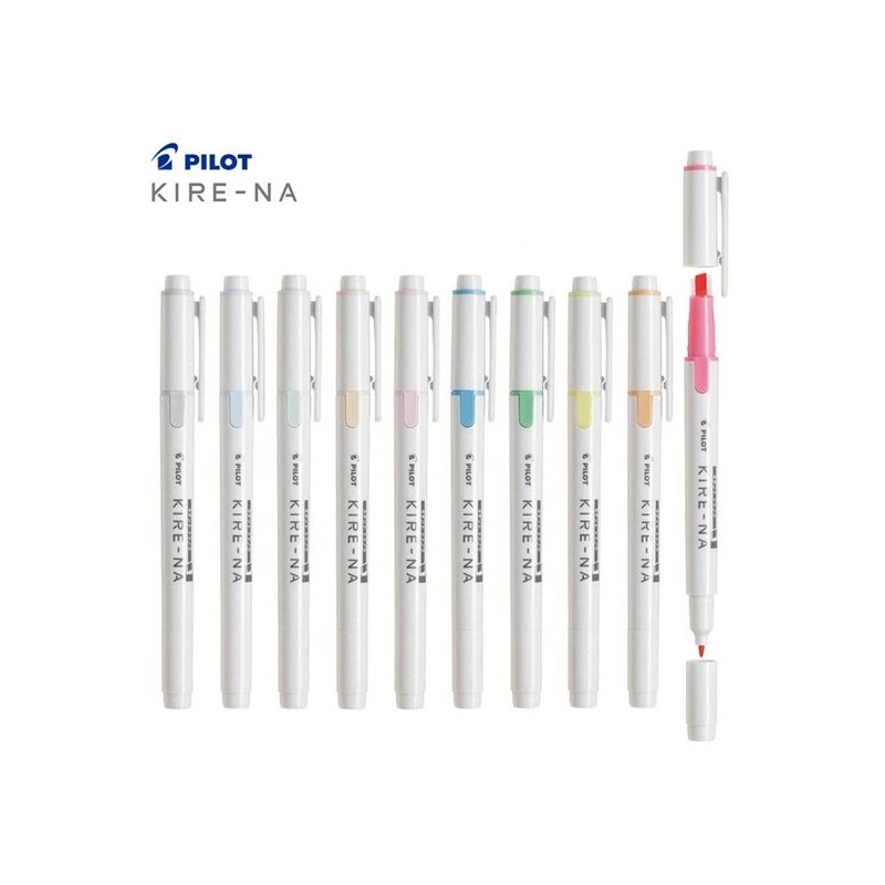 Pilot Kirena 5-Color Highlighter Set KIRENA Twin Highlighter / 파이롯트