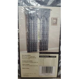 S. Lichtenberg & Co.,Inc Kenya Animal Zebra Sheer Window Panel Black/White 59" x 63" (10) sold separately