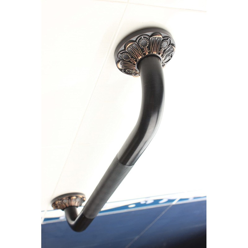 IMPEU 16" Bathroom Anti-Slip Grab bar, Bathtub Textured Shower Bar,