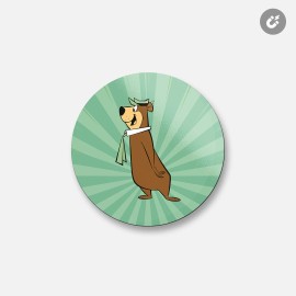 Unbranded Yogi Bear Cartoon | 4'' X 4'' Round Decorative Magnet