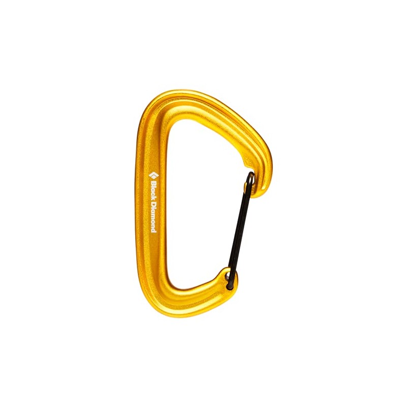 Black Diamond Equipment Litewire Carabiner for Rock Climbing, Yellow