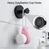TOMVAES 2 PCS Suction Cup Hooks for Bathroom & Kitchen