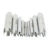 10Pcs Screw Tap Extractor Set Quenched Alloy Steel Broken Screw