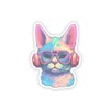 Cool Cat Sticker (Pastel Collection) - size: 4" × 4",