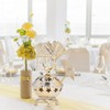Candle Holder Arabian Star Moon Ginkgo Shape Metal Candle Holder