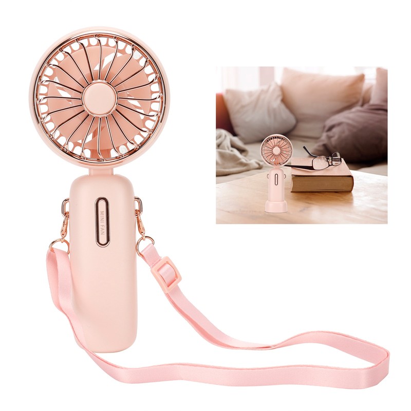 3 Gears Handheld Fan Mini Portable Table Cooler with Detachable