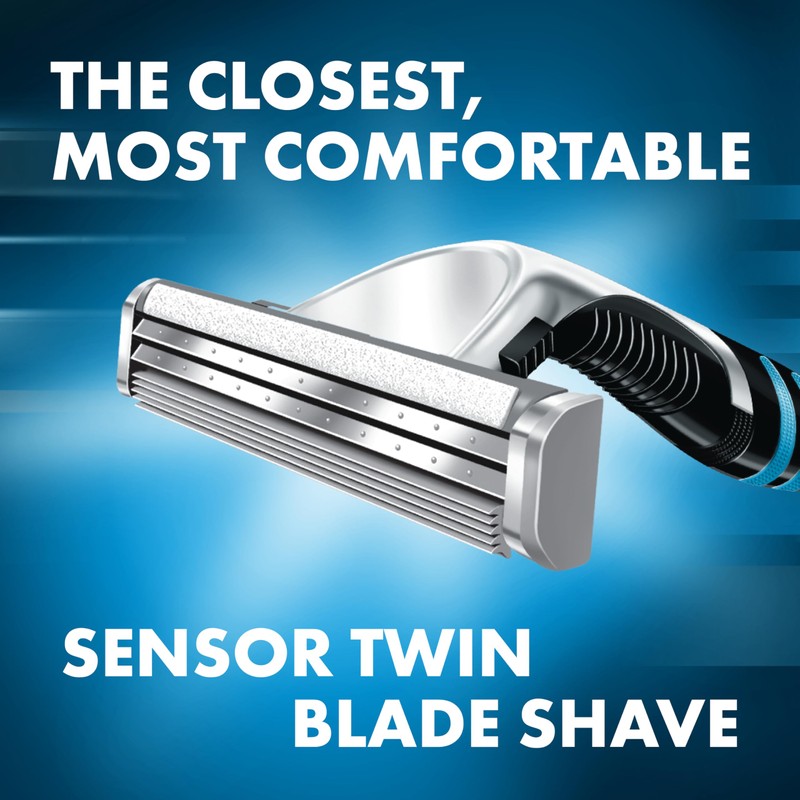 Gillette Sensor Excel Men's Razor Blade Refills, 10 Count