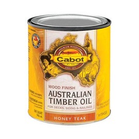 Cabot Transparent Honey Teak Oil-Based Natural Oil/Waterborne Hybrid Australian Timber Oil 1 qt.