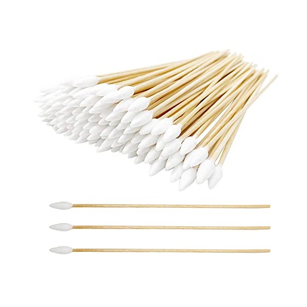 1100pcs Precision Cotton Swabs with 6'' Long Sticks for Gun Cleaning, Makeup or Pets