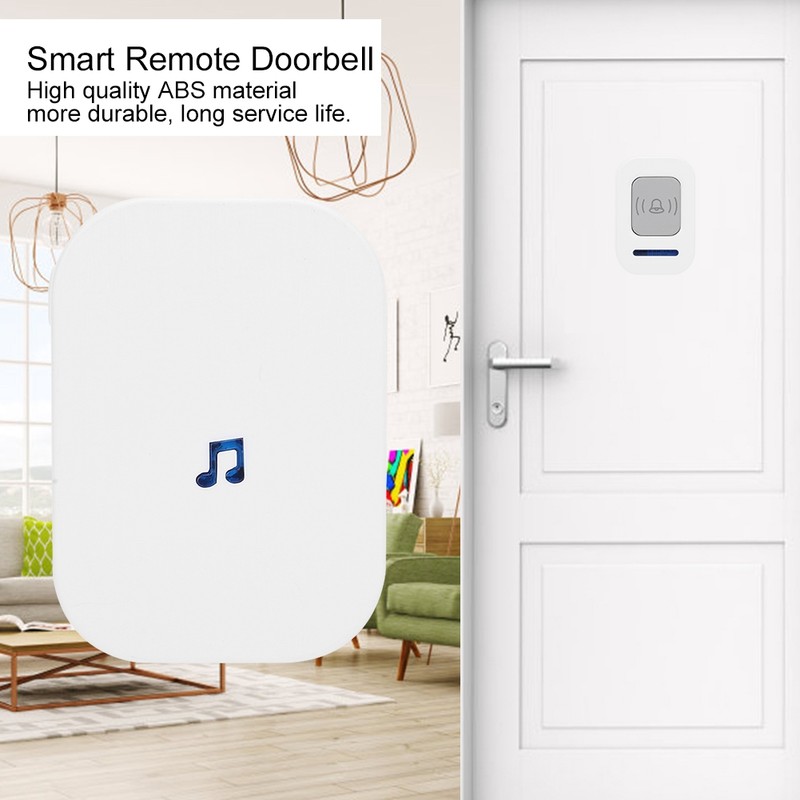 Wireless Smart Doorbell Remote 918.6ft Range Waterproof Door Chimes