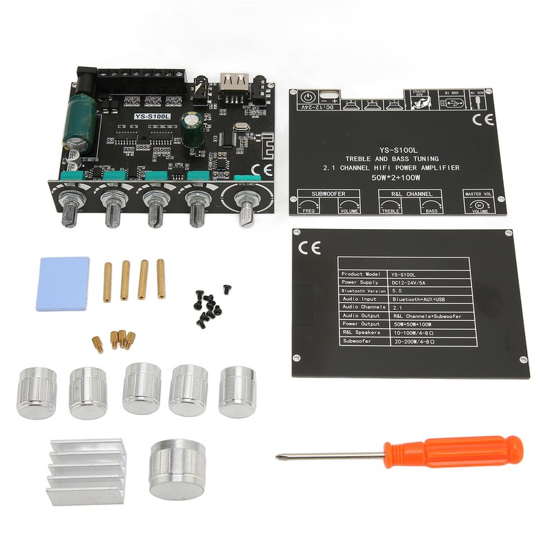 Bluetooth Amplifier Board 2.1 Channel 50W 50W 100W Wireless Subwoofer