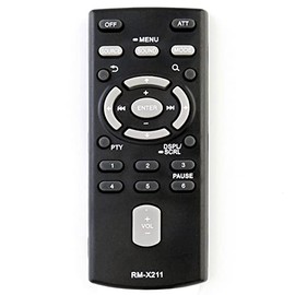 RM-X211 RMX211 Replacement Remote Compatible with Sony CD Receiver CDX-GT57UP CDX-GS500R DSX-A30 CXS-GT5616F CXS-GT4016F CDX-GT40U CDX-GT40UW CDX-GT565UP CDX-GT56UI CDX-GT56UIW CDX-GT660UP CDX-GT45U