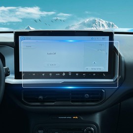 For 2025 Bronco Sport (Big Bend/Heritage/Free Wheeling/Outer Banks/Badlands) Screen Protector 13.2 Inch Glossy Tempered Glass Touchscreen *1 Accessories 9H Hardness Glass - No More Scratch&Fingerprint