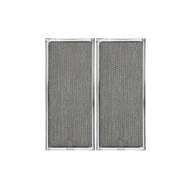 American Metal Filter Company RHF0525 Grease Filter - 5-15/16" x 13-3/8" x 3/32" with Pull Tab - Pack of 2 - Wash and Reuse