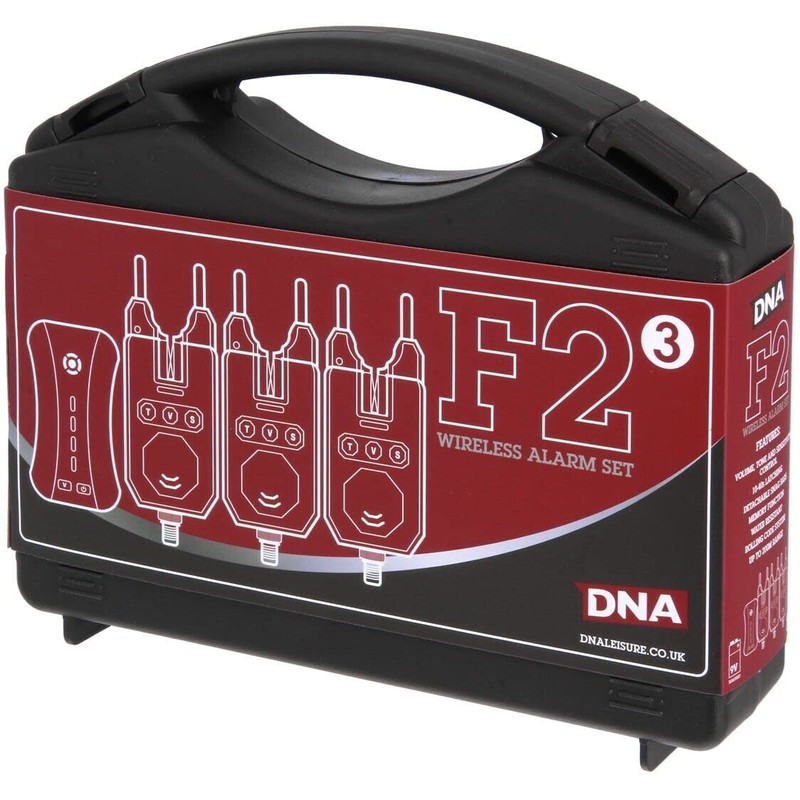 DNA Leisure Fishing Bite Alarm Set 3pc With Wireless Receiver