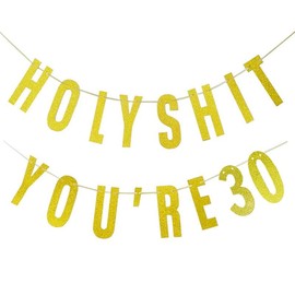 30th Birthday Decorations, 30th Birthday Banner, Birthday Decoration, The Assembly Process Is Simple, Suitable for 30th Birthdays/Anniversaries/or Retirement Parties