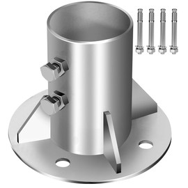 2 3/4" 304Stainless Steel Chain Link Fence Post Base Flange 1Pc