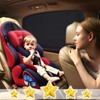 Trusiel Sonnenschutz Auto,Sonnenschutz Auto Baby mit Zertifiziertem UV Schutz für