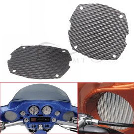 Unbranded Mesh Speaker Trim Cover For Harley 96-13 Electra Street Glide FLHX Ultra Limited
