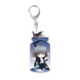 Arger Non-Products Fate/Grand Order Characteria Acrylic Key Holder, Pretender/Obelon Vortigan, Approx. W 2.0 x H 3.3 inches (52 x 85 mm), Acrylic, Metal