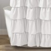Lush Décor 19211 Ruffle Shower Curtain, 72 inch x 72