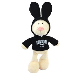NICI Plush Rabbit Classic 9.8 inches (25 cm) / Rabbit Black Hoodie 2023 Zodiac Rabbit