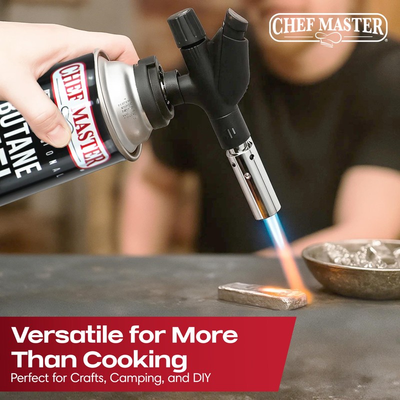 Chef's Torch, Kitchen Torch, Cooking Torch, Refillable Butane Torch Lighter