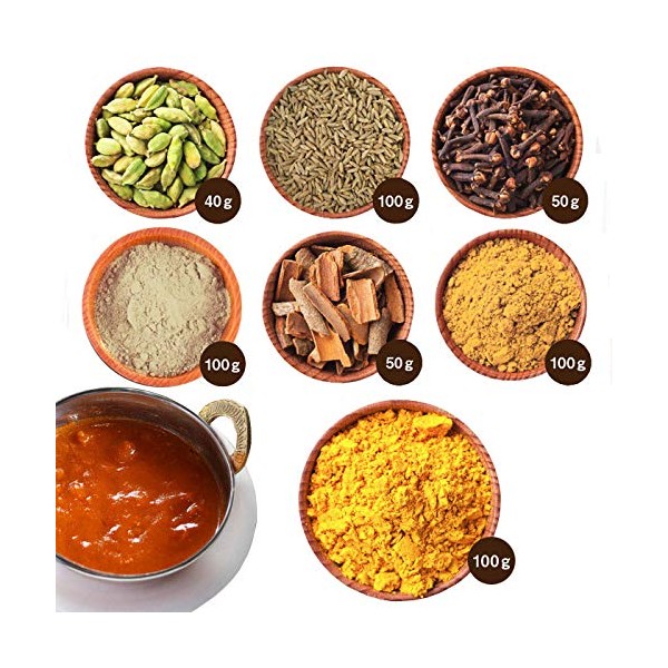 Ameyoko Otsuya Easy Trial Authentic Handmade Indian Curry, Home Curry, Curry Powder and Spice Set, Curry Powder, Recipe