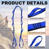 PATIKIL 22KN Adjustable Daisy Chain Yoga Extended Belt 1.5M Nylon