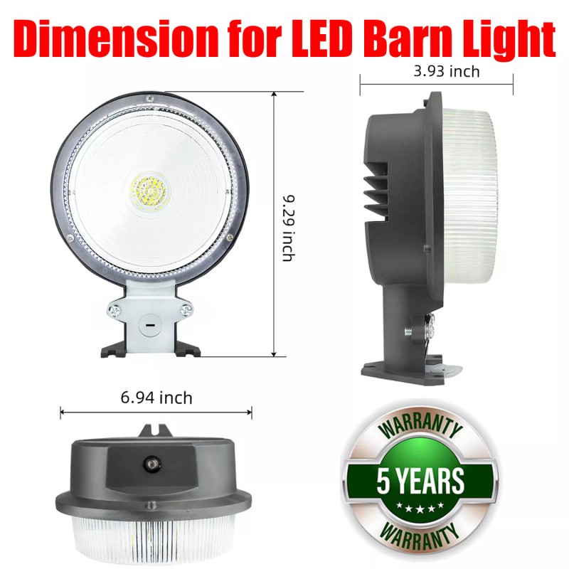 WYZM 75 Watt LED Barn Yard Light Dusk to Dawn