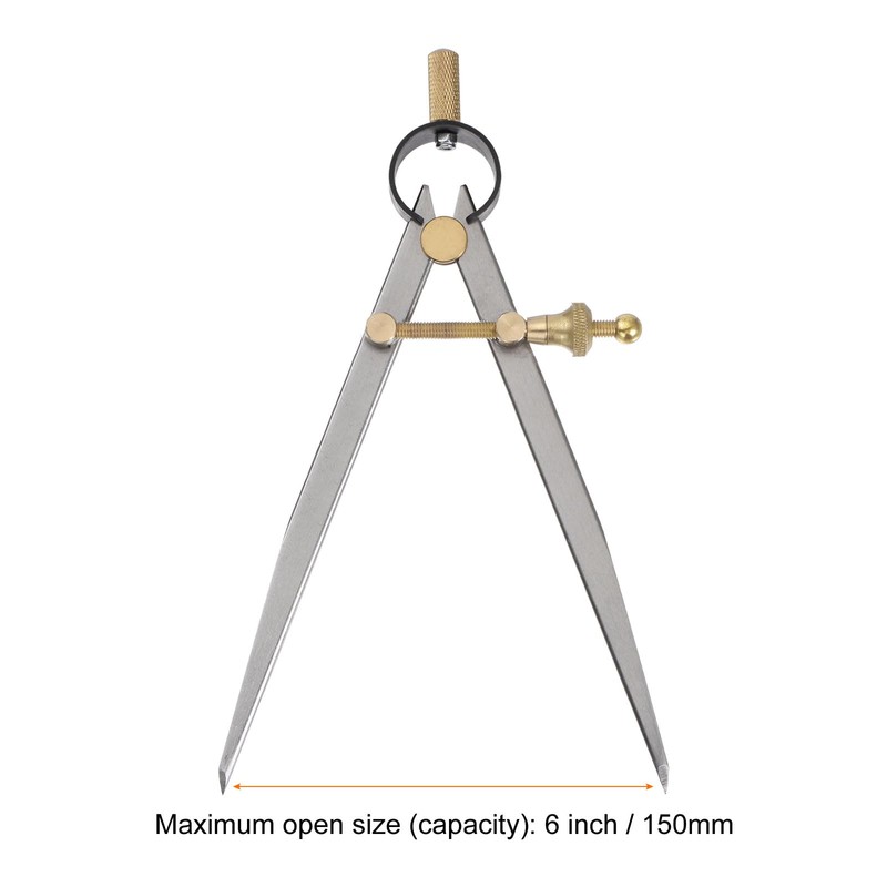 sourcing map Spring Joint Caliper 6 inch / 150mm Steel