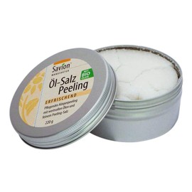 Savion Pflegendes Öl-Salz-Peeling mit Zitrusnoten | Tiefengereinigte & weiche Haut | Mandel & Jojoba Öl -Vegan - Made in Germany