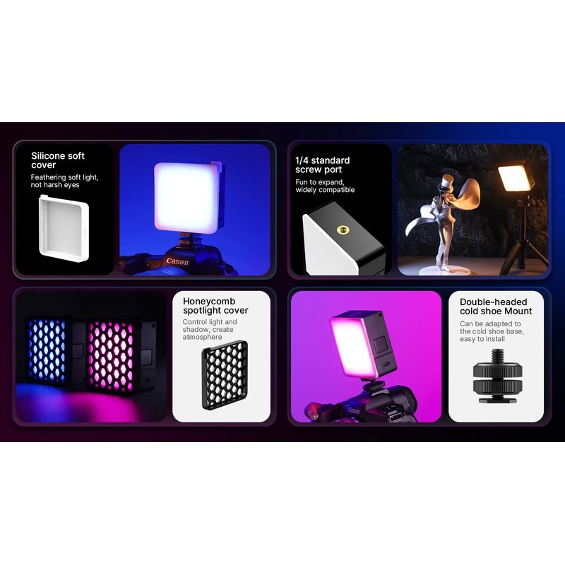 Ulanzi VL49 Pro RGB Mini Led Vlogger Youtuber Light