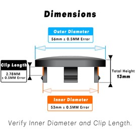 GTOWNWORKS 56mm 2.2" Black Wheel Hub Cap Center Cap Compatible with 1j0601171 1j0 601 171 1j0601171xrw