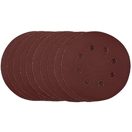 Draper 54758 Sanding Discs, 125mm, 240 Grit, Hook & Loop (Pack of 10)
