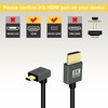 RIIEYOCA 90 Degree 8K Short Micro HDMI to HDMI Coiled
