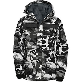 Arctix Kids Tundra Jr. Insulated Jacket, A6 Camo Black, Medium