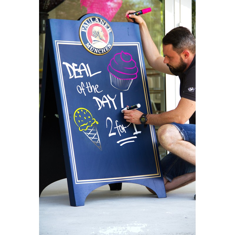 Molotow Chalk Pump Marker 4-8mm Chisel Metallic Silver