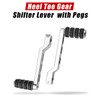 HAZAWA Chrome Heel Toe Shifter Lever + Shift Peg Compatible