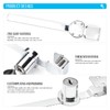 Bailinks Homeguard Sliding Door Showcase Lock, No-Drill Glass Cabinet Lock