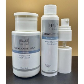 Obagi Medical Clenziderm M.D. Therapeutic Lotion, 1.6oz & Pore Therapy 5oz