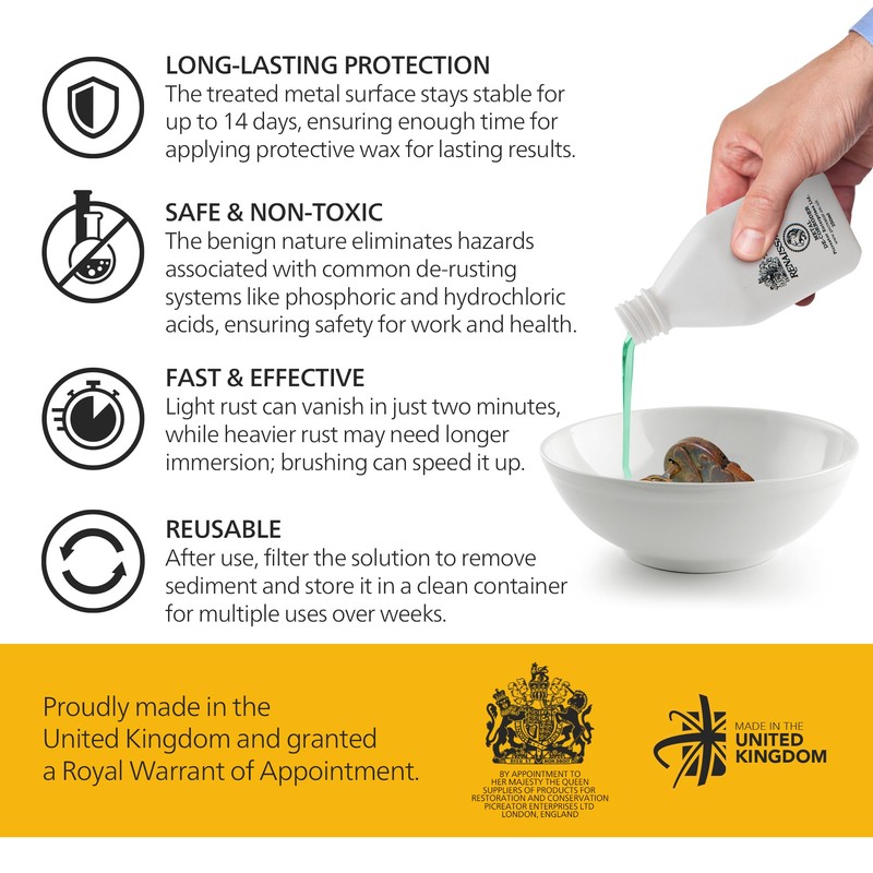 Renaissance Metal De-Corroder Rust Removal - 1 Liter