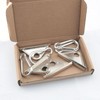 YHXiXi 4pcs Sliding Hooks for 6mm T-Slot Aluminum Extrusions Silver,