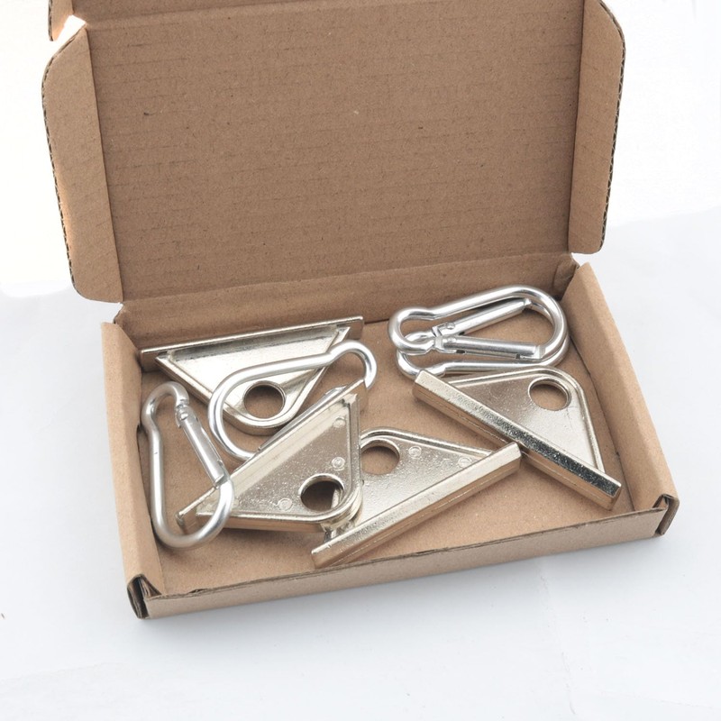 YHXiXi 4pcs Sliding Hooks for 6mm T-Slot Aluminum Extrusions Silver,