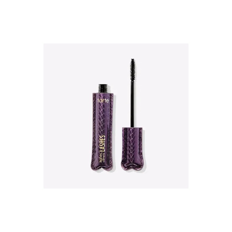 Máscara de Pestañas Tarte Lights, Camera, Lashes Negro para Volúmen