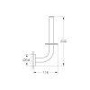 GROHE Start QuickFix Spare Toilet Roll Holder (Metal, Wall Mounted